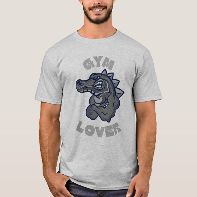 T-Shirt Alligator Amateur de Gym (Devant)