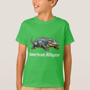 T-shirt Alligator américain