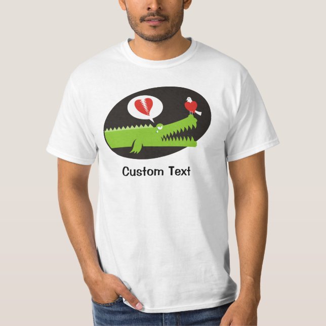 T-Shirt Alligator Amoureux (Devant)