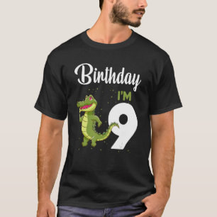 T-shirt Alligator Anniversaire 9 ans Rabbit Enfants Filles