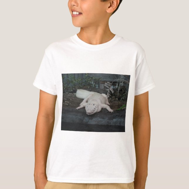 T-shirt alligator blanc (Devant)