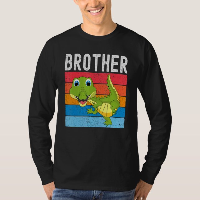 T-shirt Alligator Brother Gator Crocodile Family (Devant)