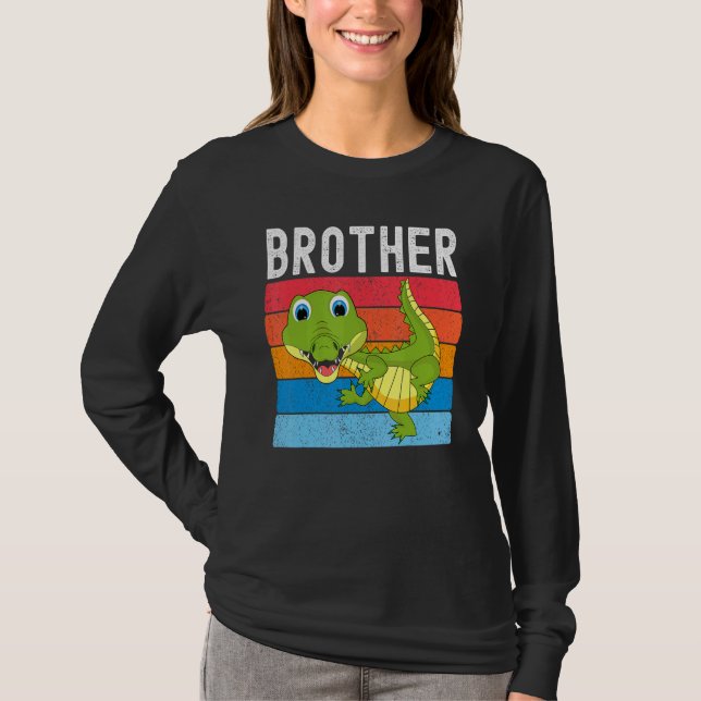 T-shirt Alligator Brother Gator Crocodile Family (Devant)