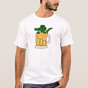 T-shirt Alligator dans la tasse de bière