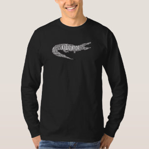 T-shirt Alligator Espèce Mots Art