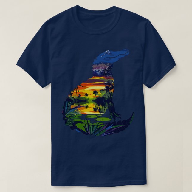 T-shirt Alligator Everglades (Design devant)