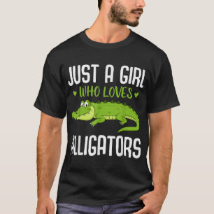 T-shirt Alligator Filles Enfants Femmes Reptile Gator Love