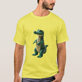 T-shirt Alligator géométrique