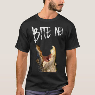 T-shirt Alligator Imprimé Bite Me