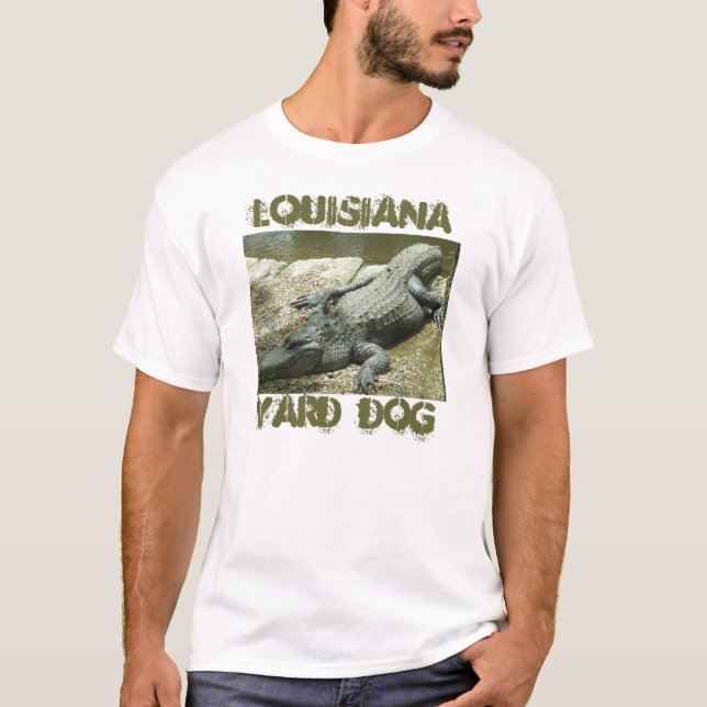 T-shirt Alligator-Louisiane-yard-chien (Devant)