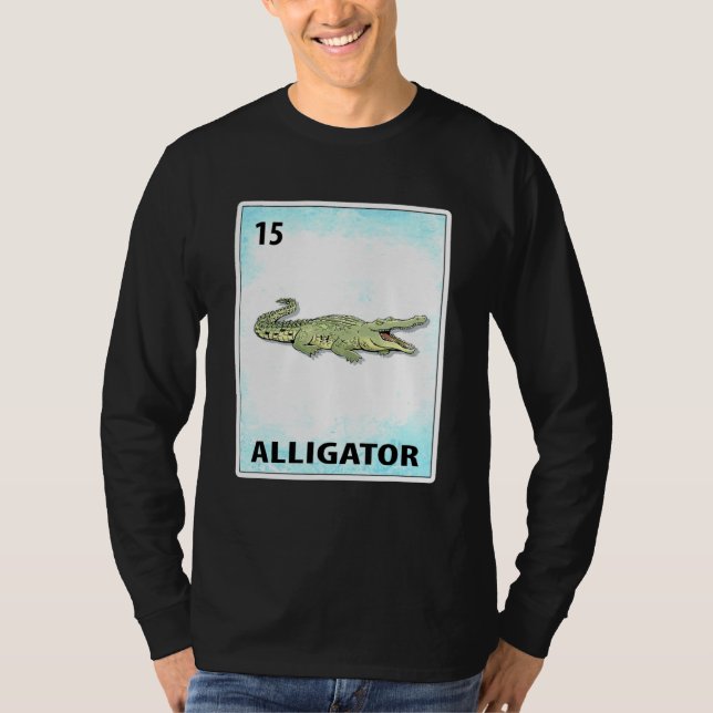 T-shirt Alligator Mexican Cards (Devant)