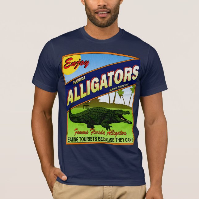 T-SHIRT ALLIGATOR VINTAG ELABEL (Devant)