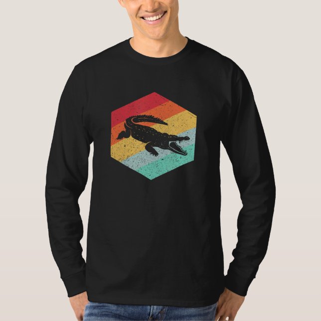 T-shirt Alligator Vintage de crocodile rétro (Devant)