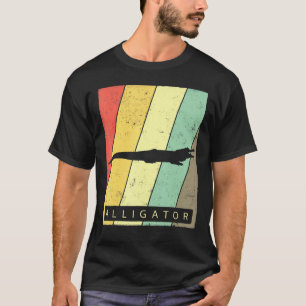 T-shirt Alligator Vintage Retro Poster Animal