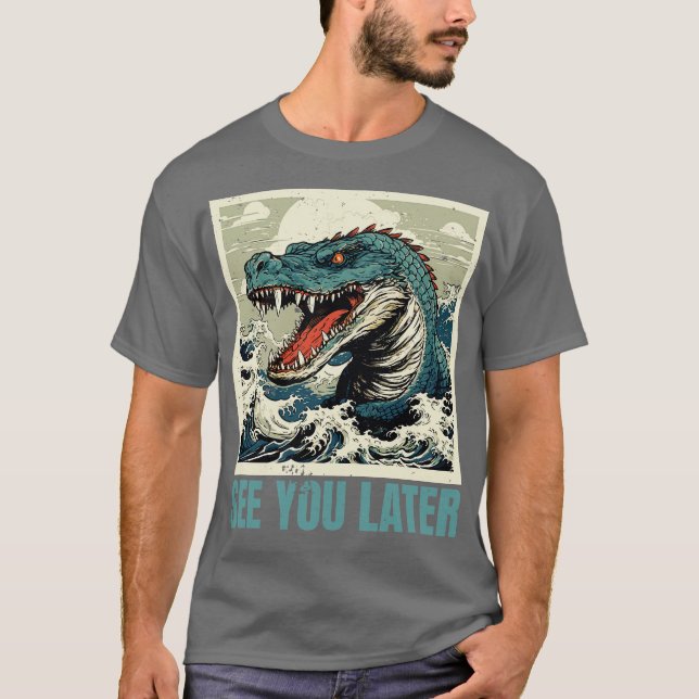 T-shirt Alligator Vous Voir Plus Tard (Devant)