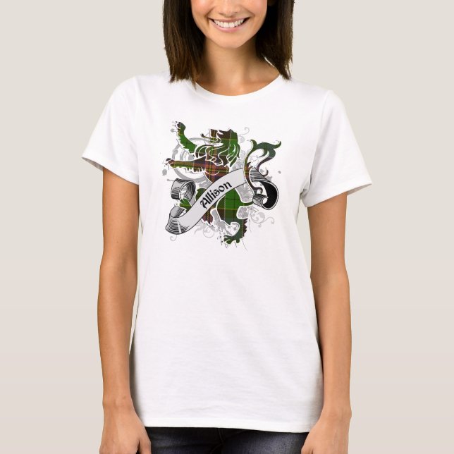 T-shirt Allison Tartan Lion (Devant)