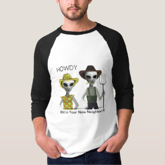 T-shirt ALLO, cowboy, aliens de cow-girl