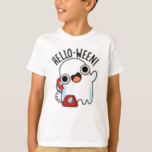 T-shirt Allo-ween Funny Ghost Pun