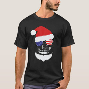 T-shirt Allons à Brandon Père Noël Noël