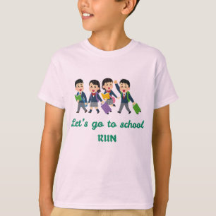 T-shirt Allons à l’école, courez ! Drôle de retour à l'é