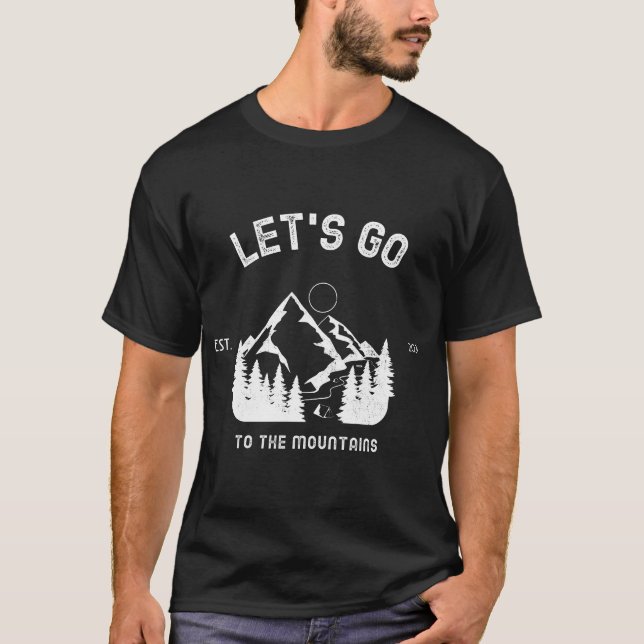 T-shirt Allons à la montagne. (Devant)