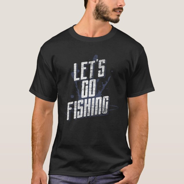 T-shirt Allons à la pêche (Devant)