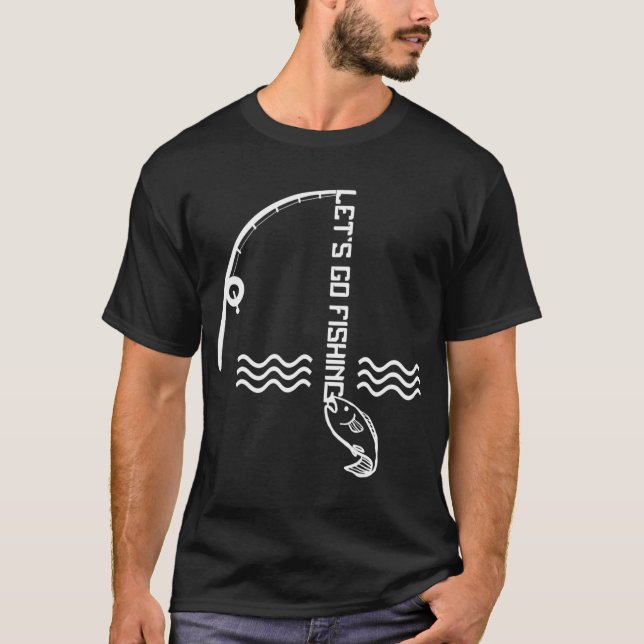 T-shirt Allons à la pêche 2 (Devant)