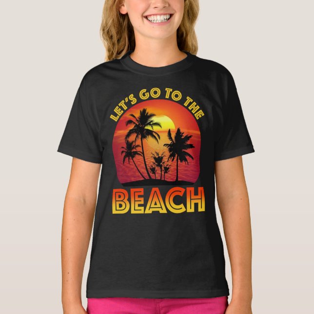 T-shirt Allons à la Plage (Devant)