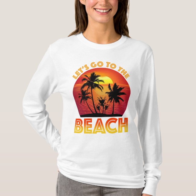 T-shirt Allons à la Plage (Devant)