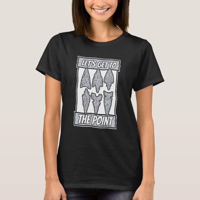 T-shirt Allons Au Point Artifact Rocks Arrowhead Col (Devant)