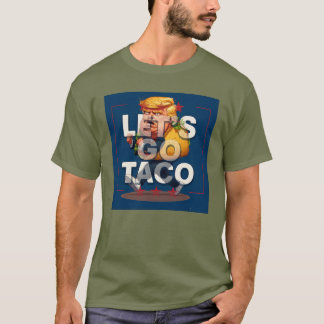 T-shirt Allons au TACO ! Funny Patriotique Trump Taco T-Sh