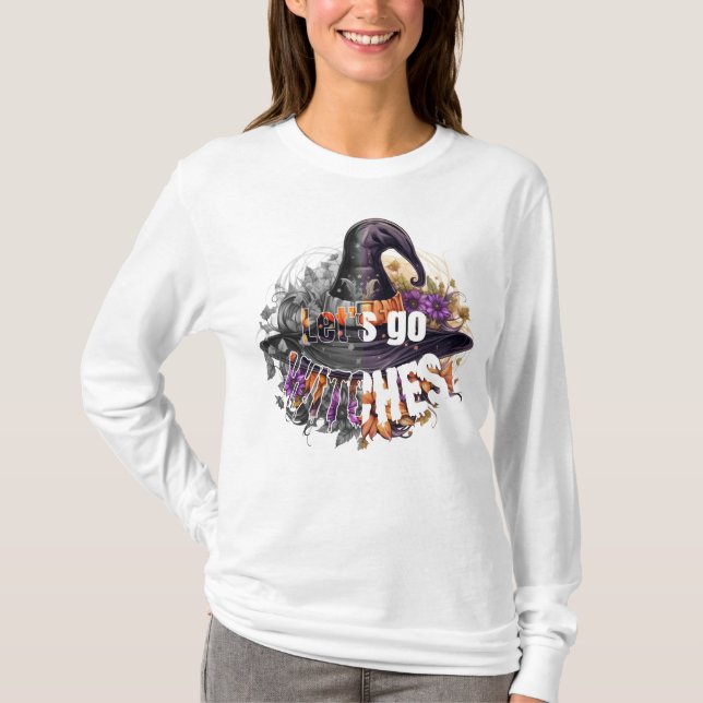 T-shirt Allons aux sorcières. (Devant)