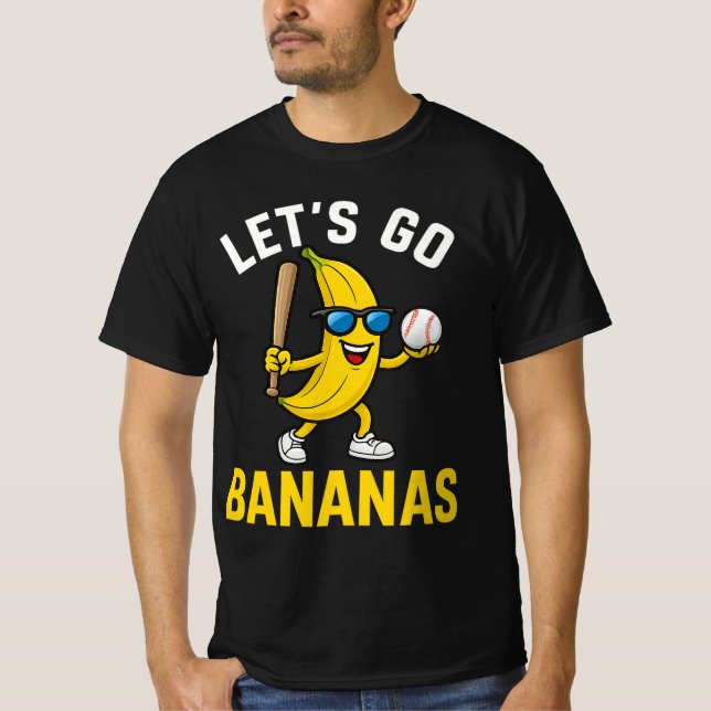 T-shirt Allons Bananes Banane Drôle (Devant)