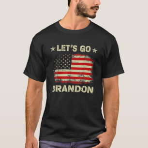 T-shirt Allons Brandon American Flag Vintage Allons Bra