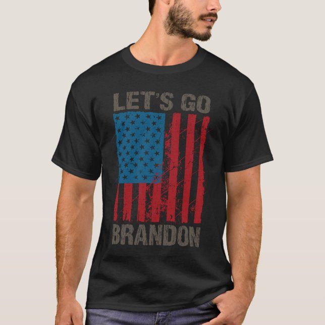 T-shirt Allons Brandon Funny sarcastique Let's Go Brandon (Devant)