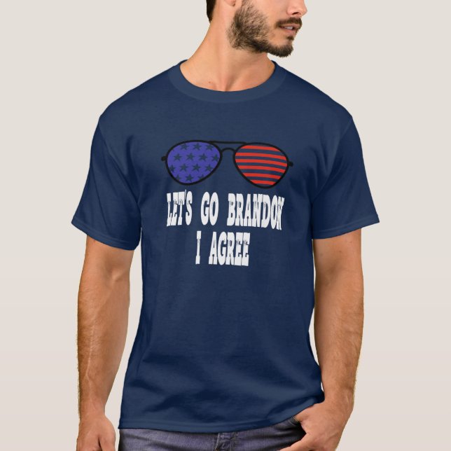 T-shirt Allons Brandon J'accepte Funny Biden Citation Répu (Devant)