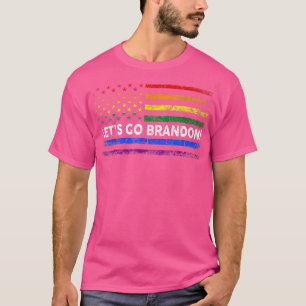 T-shirt Allons Brandon Pride Mois USA American LGBTQ Rai