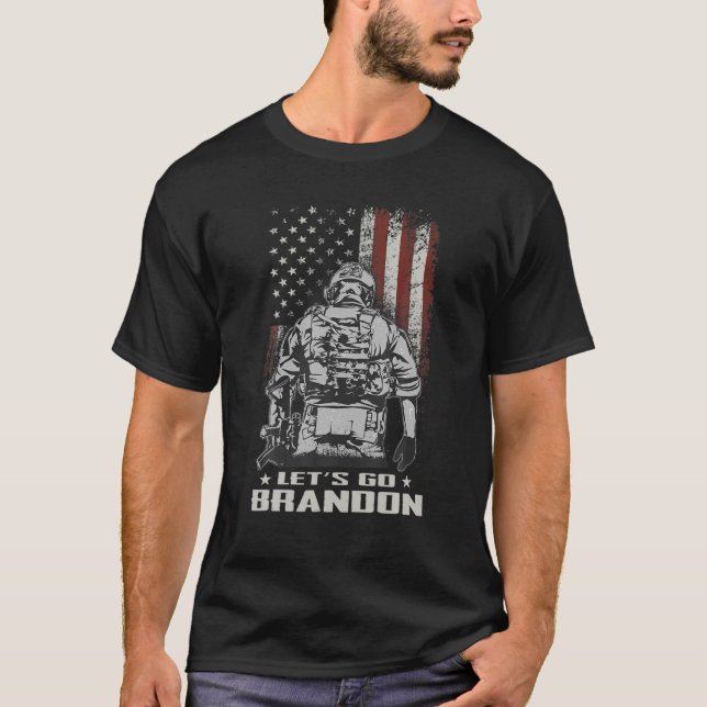 T-shirt Allons Brandon US Veteran Meme Apparel Co. (Devant)