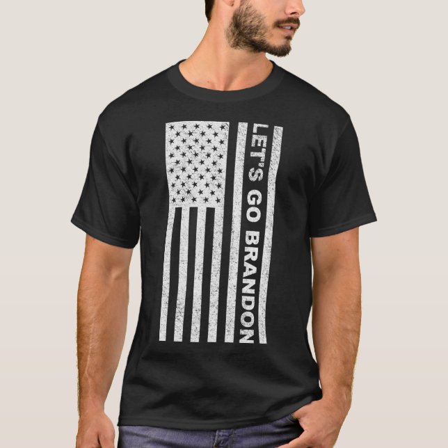 T-SHIRT ALLONS BRANDON USA FLAG (Devant)