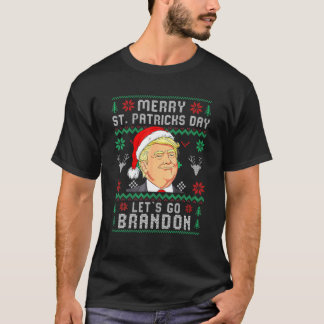 T-shirt Allons Branson Brandon Trump Père Noël Merry St Pa