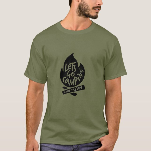 T-shirt Allons camper (Devant)