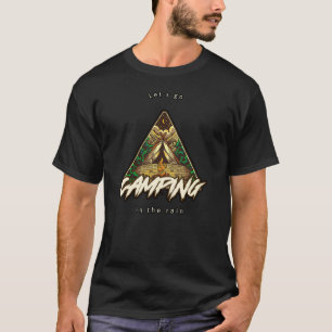 T-shirt Allons camper sous la pluie, tee - shirt ultra dou
