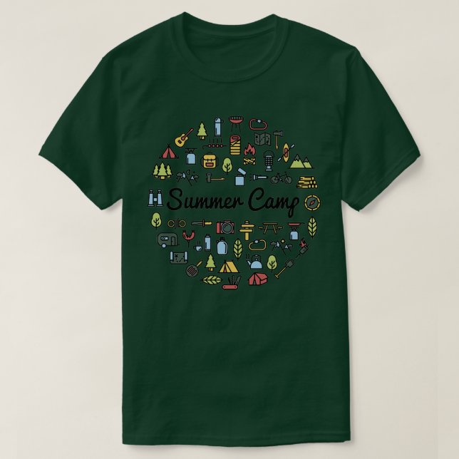 T-shirt Allons Camping 1 (Design devant)