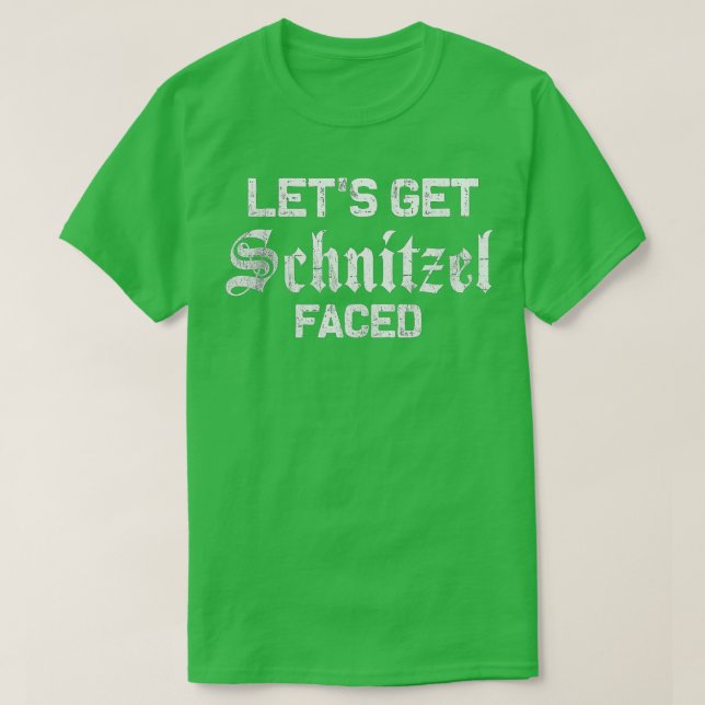 T-shirt Allons chercher Schnitzel face à la bière buveuse  (Design devant)