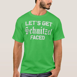 T-shirt Allons chercher Schnitzel face à la bière buveuse