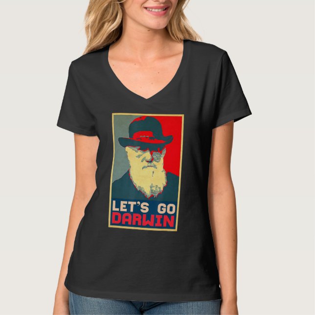 T-shirt Allons Darwin Funny Trendy Sarcastic Allons Dar (Devant)