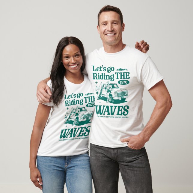 T-shirt Allons faire le tour des vagues (Unisexe)
