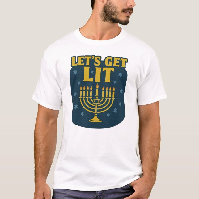 T-shirt Allons faire taire Hanoukka (Devant)