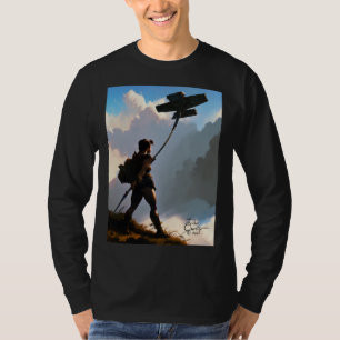 T-shirt Allons Faire Voler un Cerf-Volant par Don Castillo