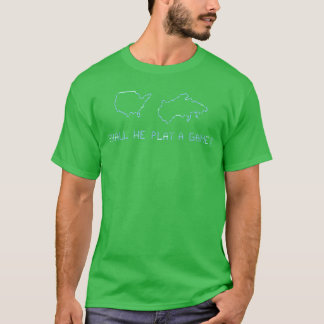 T-shirt Allons jouer à un jeu Jeux de guerre Famille de je